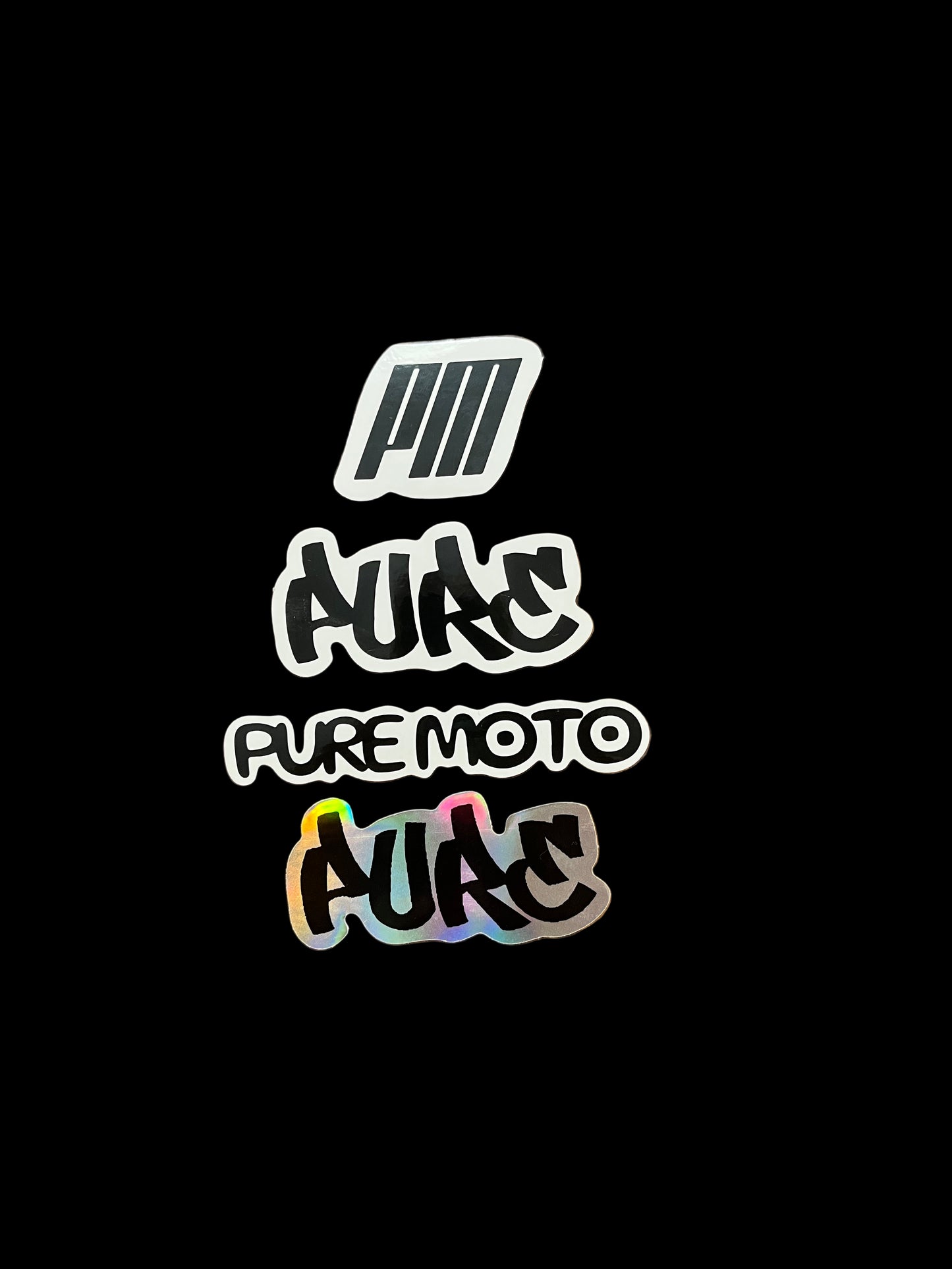 Pure Moto Keychain and Sticker Pack