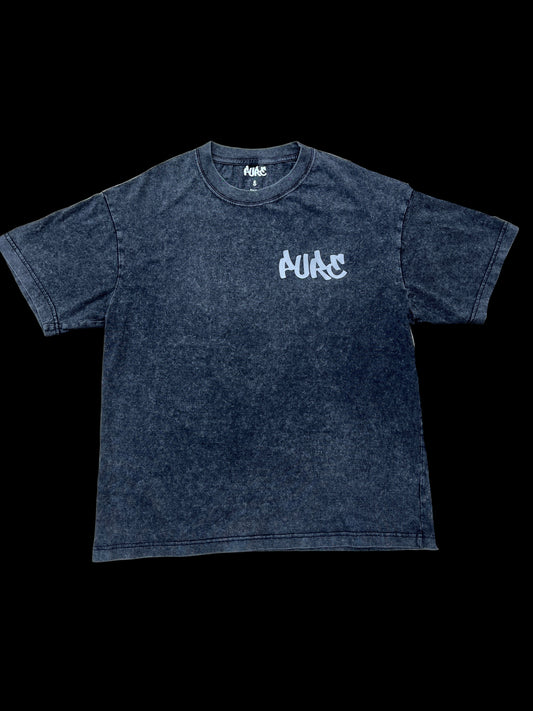 V1 Pure Moto Tee - Acid Washed Black REFLECTIVE